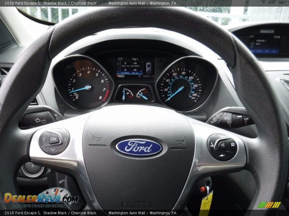 2016 Ford Escape S Shadow Black / Charcoal Black Photo #14