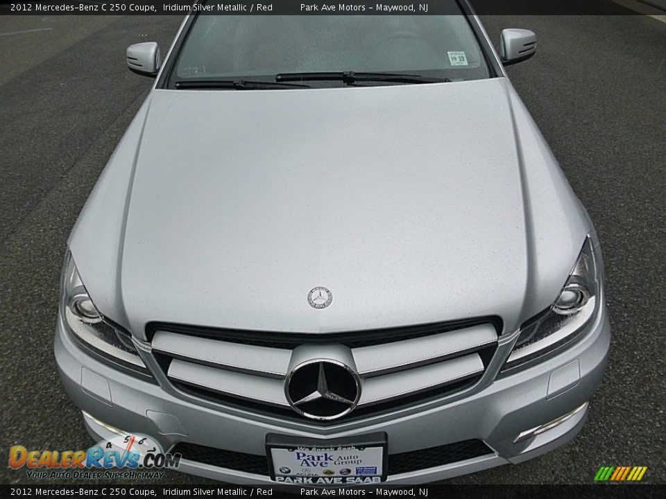2012 Mercedes-Benz C 250 Coupe Iridium Silver Metallic / Red Photo #8