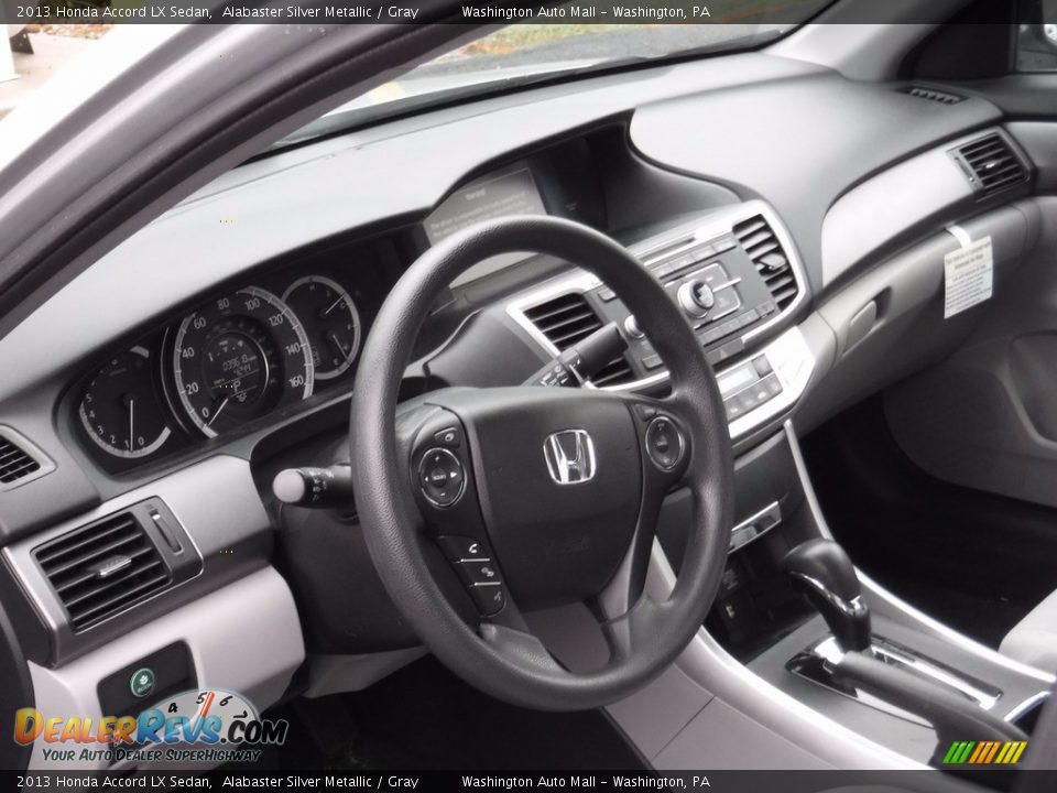 2013 Honda Accord LX Sedan Alabaster Silver Metallic / Gray Photo #11