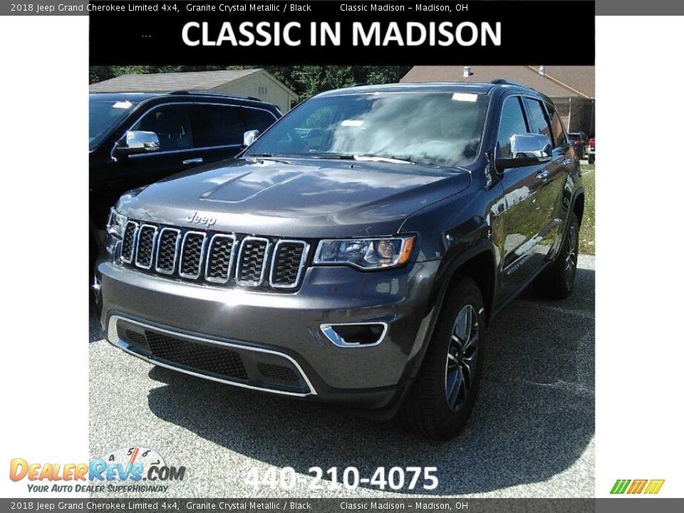 2018 Jeep Grand Cherokee Limited 4x4 Granite Crystal Metallic / Black Photo #1