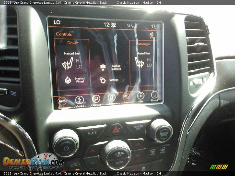 2018 Jeep Grand Cherokee Limited 4x4 Granite Crystal Metallic / Black Photo #12