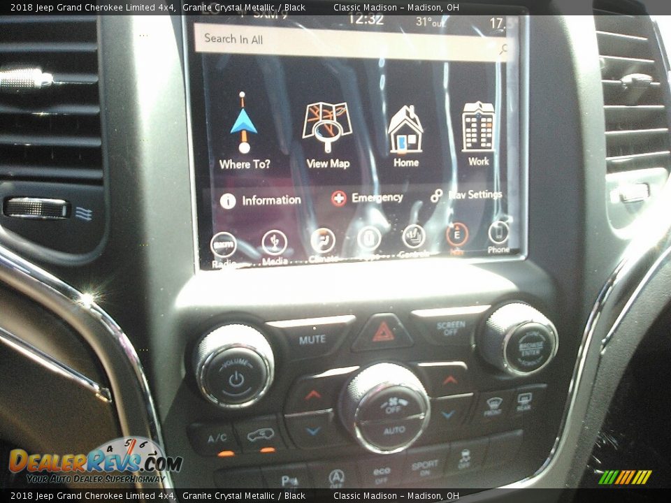 2018 Jeep Grand Cherokee Limited 4x4 Granite Crystal Metallic / Black Photo #13