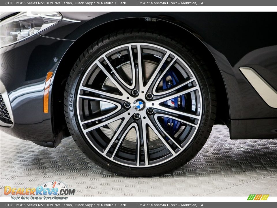 2018 BMW 5 Series M550i xDrive Sedan Black Sapphire Metallic / Black Photo #9