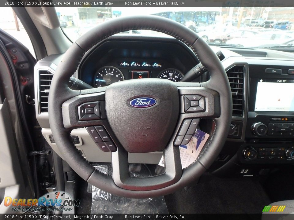 2018 Ford F150 XLT SuperCrew 4x4 Steering Wheel Photo #16