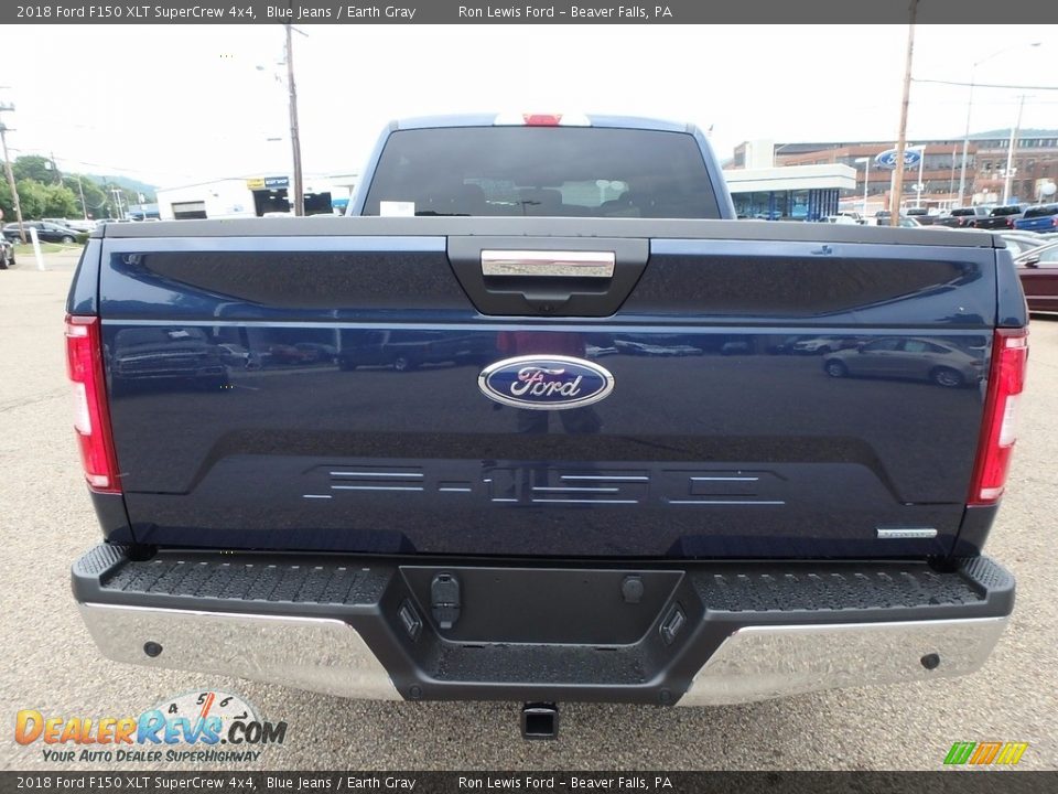 2018 Ford F150 XLT SuperCrew 4x4 Blue Jeans / Earth Gray Photo #3