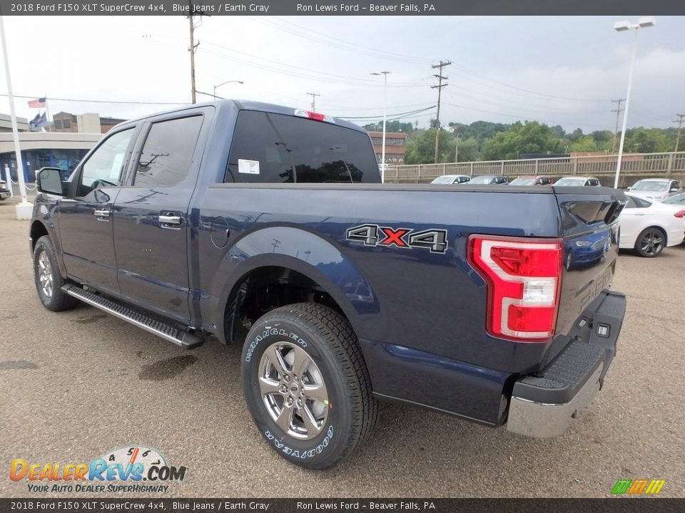 2018 Ford F150 XLT SuperCrew 4x4 Blue Jeans / Earth Gray Photo #4