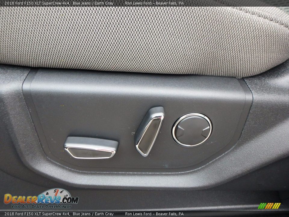 2018 Ford F150 XLT SuperCrew 4x4 Blue Jeans / Earth Gray Photo #14
