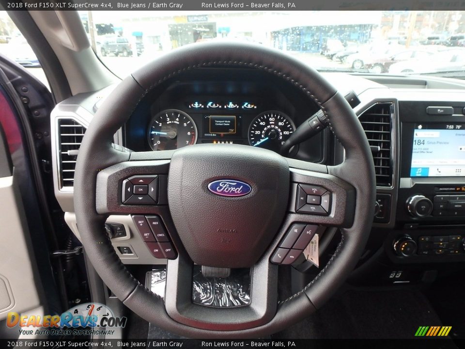 2018 Ford F150 XLT SuperCrew 4x4 Steering Wheel Photo #16