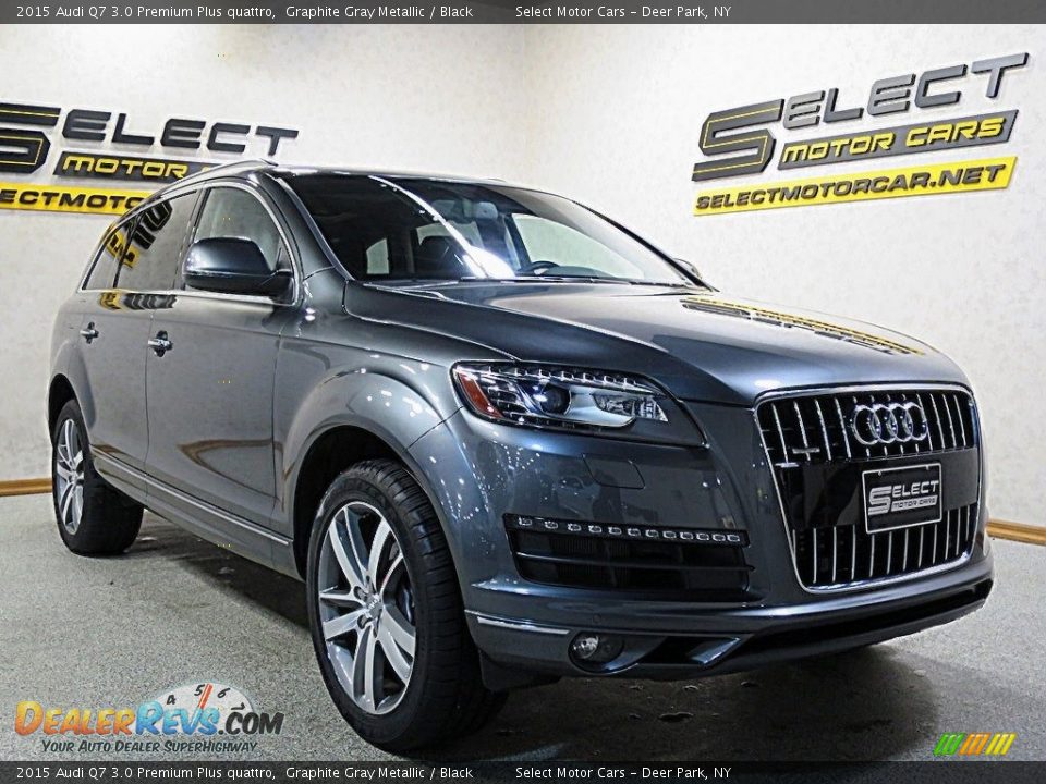 2015 Audi Q7 3.0 Premium Plus quattro Graphite Gray Metallic / Black Photo #4