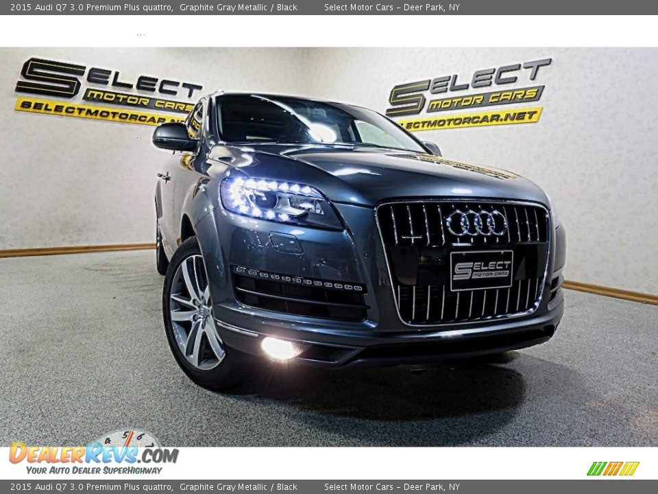 2015 Audi Q7 3.0 Premium Plus quattro Graphite Gray Metallic / Black Photo #9