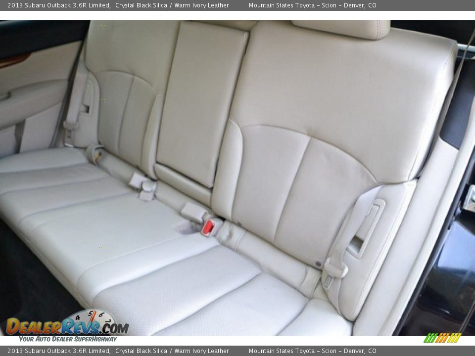 2013 Subaru Outback 3.6R Limited Crystal Black Silica / Warm Ivory Leather Photo #22
