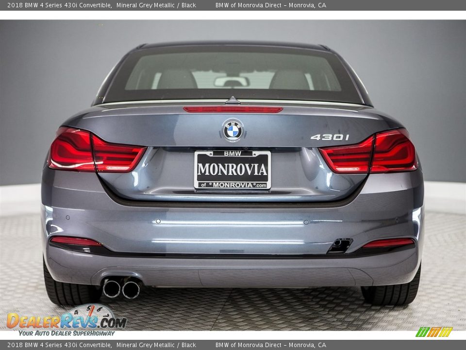 2018 BMW 4 Series 430i Convertible Mineral Grey Metallic / Black Photo #4