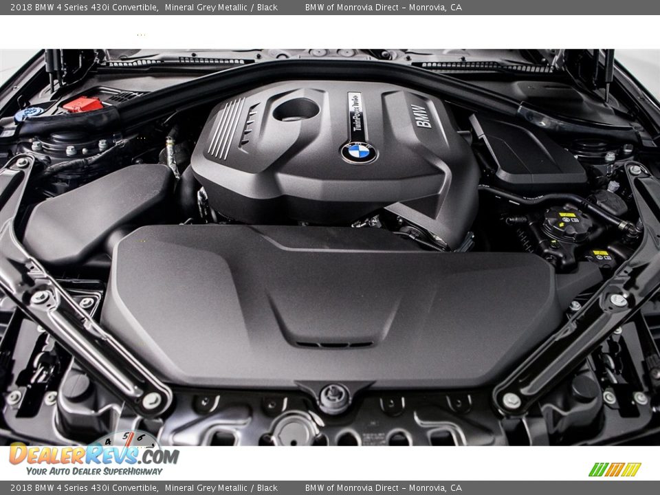 2018 BMW 4 Series 430i Convertible Mineral Grey Metallic / Black Photo #8