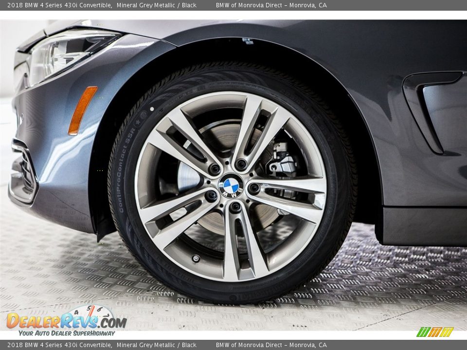 2018 BMW 4 Series 430i Convertible Mineral Grey Metallic / Black Photo #9