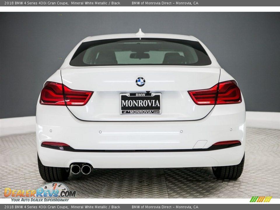 2018 BMW 4 Series 430i Gran Coupe Mineral White Metallic / Black Photo #4