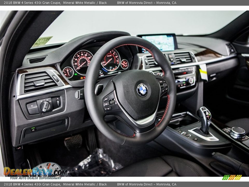 2018 BMW 4 Series 430i Gran Coupe Mineral White Metallic / Black Photo #5