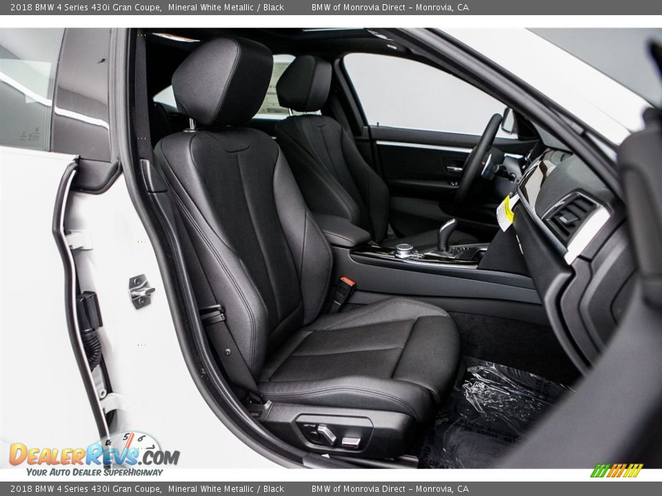 2018 BMW 4 Series 430i Gran Coupe Mineral White Metallic / Black Photo #2