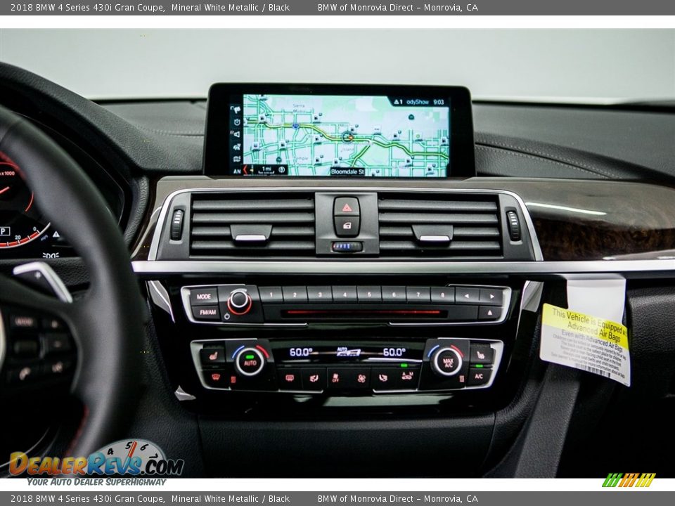 2018 BMW 4 Series 430i Gran Coupe Mineral White Metallic / Black Photo #6