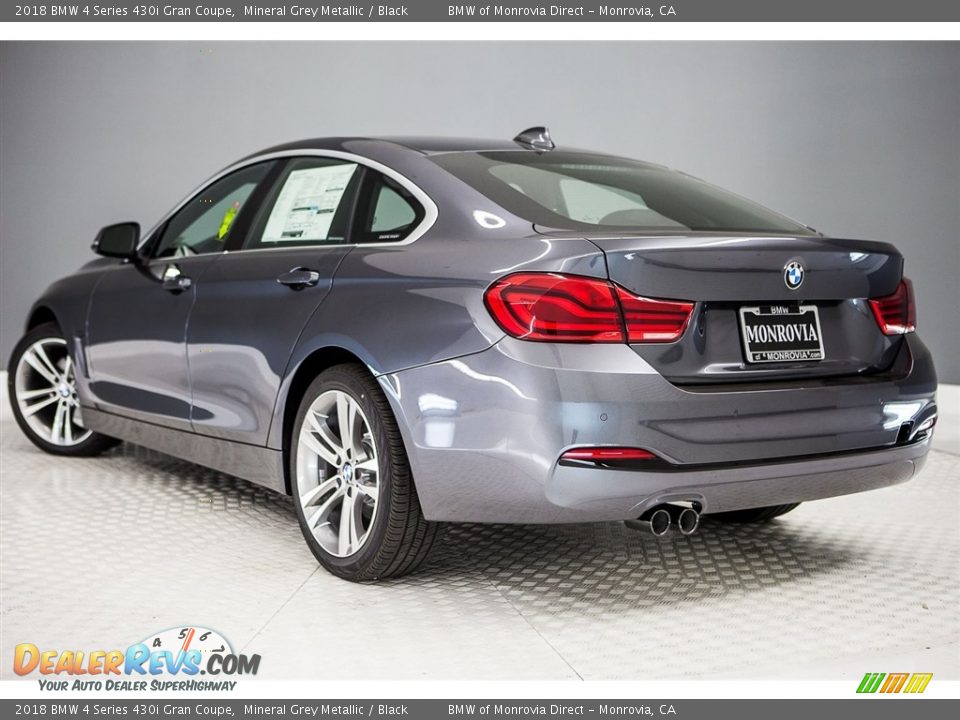 2018 BMW 4 Series 430i Gran Coupe Mineral Grey Metallic / Black Photo #3