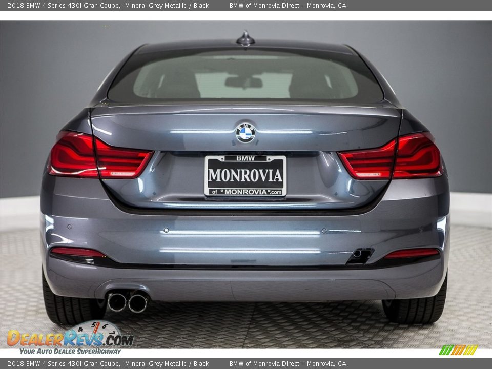 2018 BMW 4 Series 430i Gran Coupe Mineral Grey Metallic / Black Photo #4