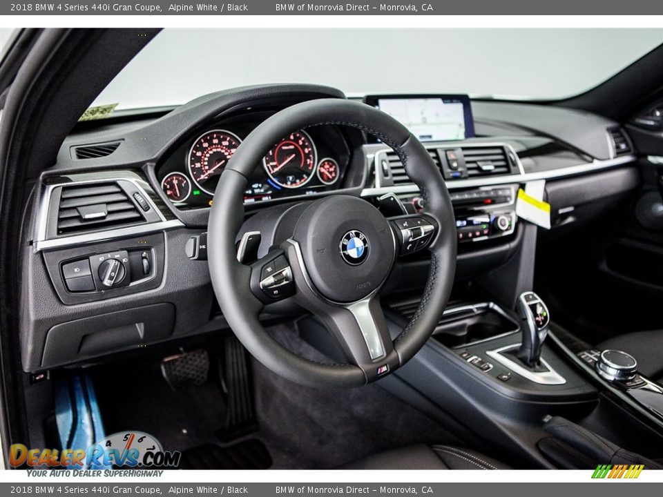 2018 BMW 4 Series 440i Gran Coupe Alpine White / Black Photo #5