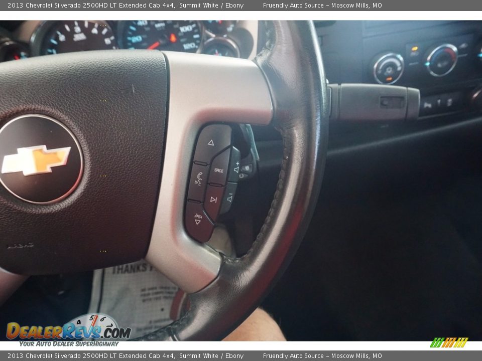 2013 Chevrolet Silverado 2500HD LT Extended Cab 4x4 Summit White / Ebony Photo #13