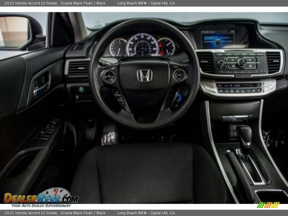 2015 Honda Accord LX Sedan Crystal Black Pearl / Black Photo #4