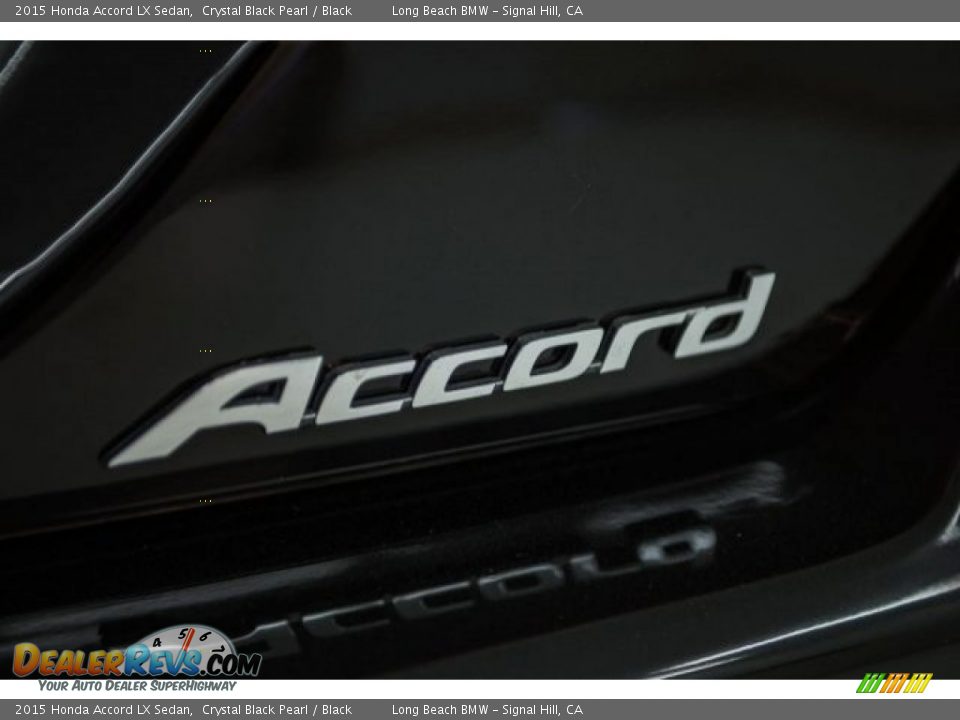 2015 Honda Accord LX Sedan Crystal Black Pearl / Black Photo #7