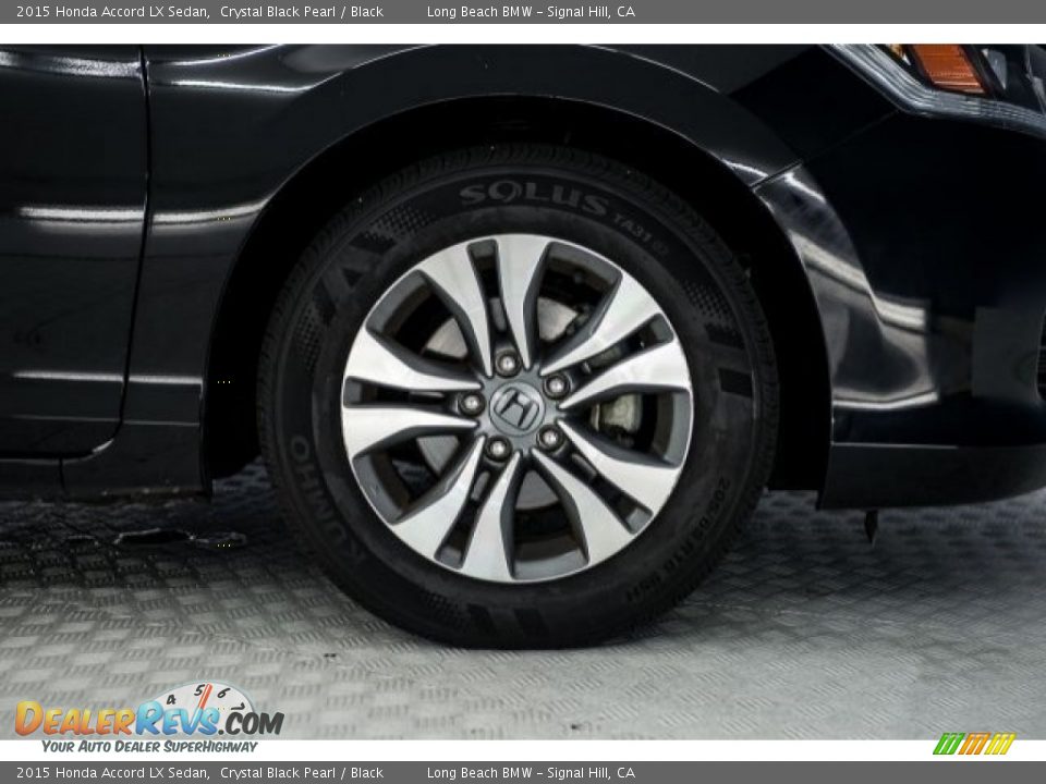 2015 Honda Accord LX Sedan Crystal Black Pearl / Black Photo #8