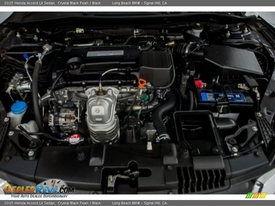 2015 Honda Accord LX Sedan Crystal Black Pearl / Black Photo #9