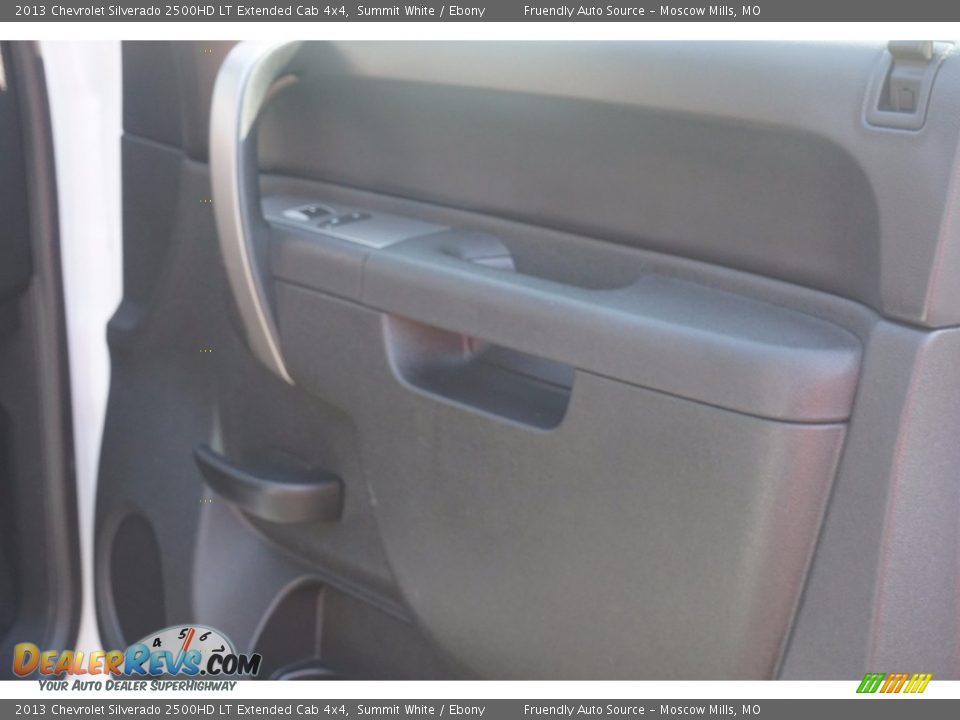 2013 Chevrolet Silverado 2500HD LT Extended Cab 4x4 Summit White / Ebony Photo #36