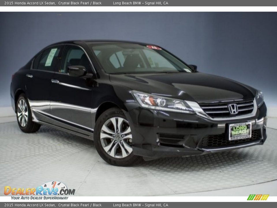 2015 Honda Accord LX Sedan Crystal Black Pearl / Black Photo #12
