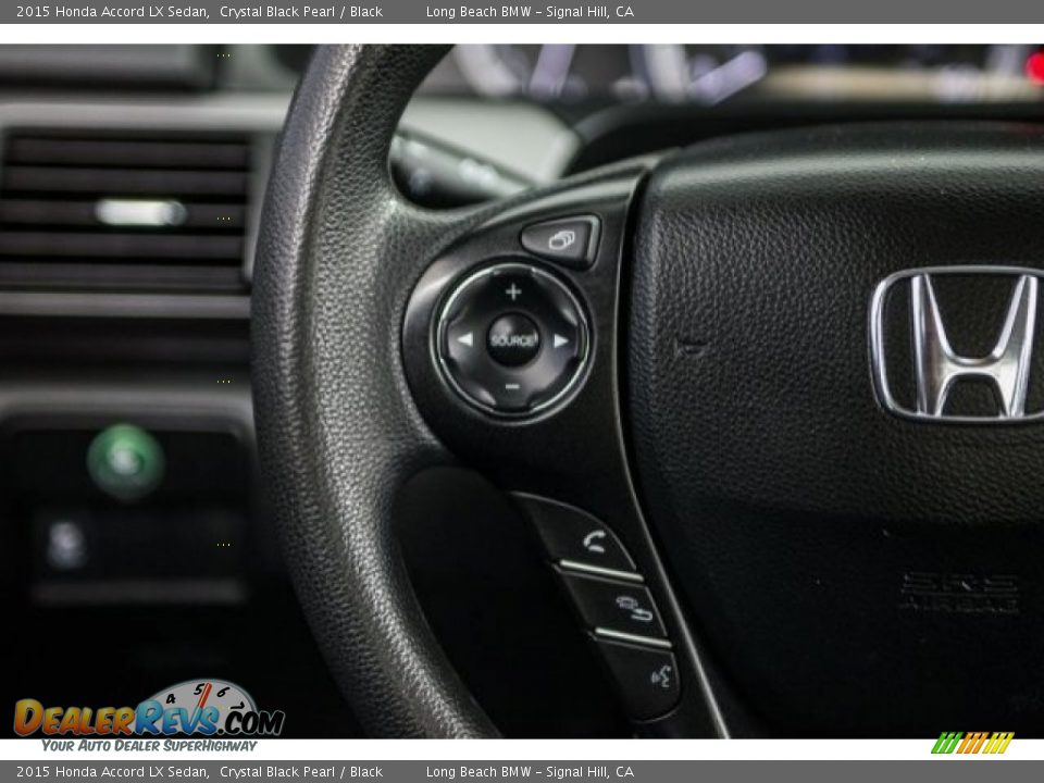 2015 Honda Accord LX Sedan Crystal Black Pearl / Black Photo #13