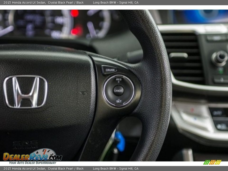 2015 Honda Accord LX Sedan Crystal Black Pearl / Black Photo #14