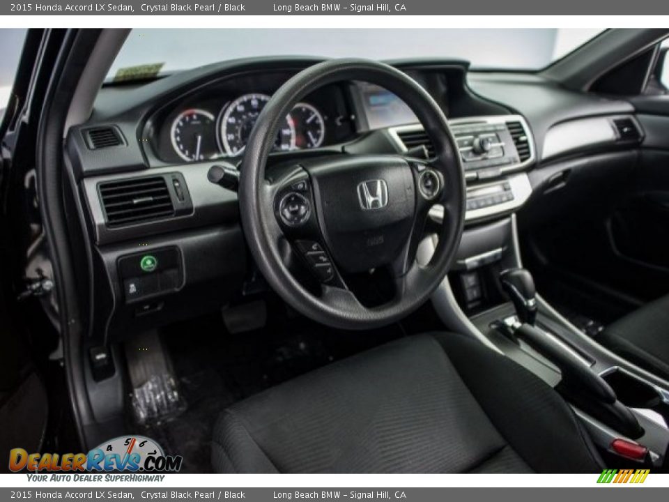 2015 Honda Accord LX Sedan Crystal Black Pearl / Black Photo #15