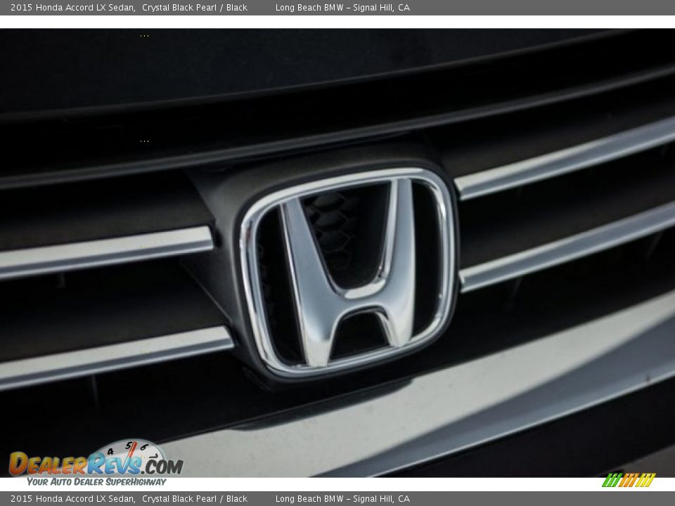 2015 Honda Accord LX Sedan Crystal Black Pearl / Black Photo #25