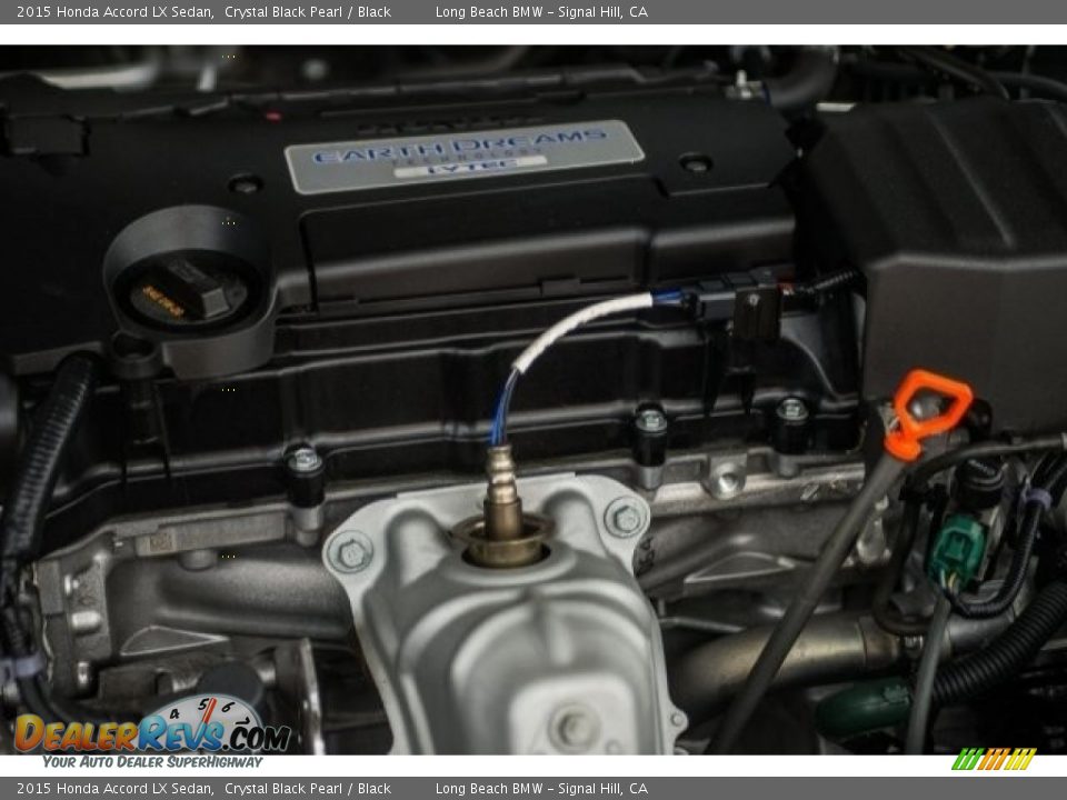 2015 Honda Accord LX Sedan Crystal Black Pearl / Black Photo #29
