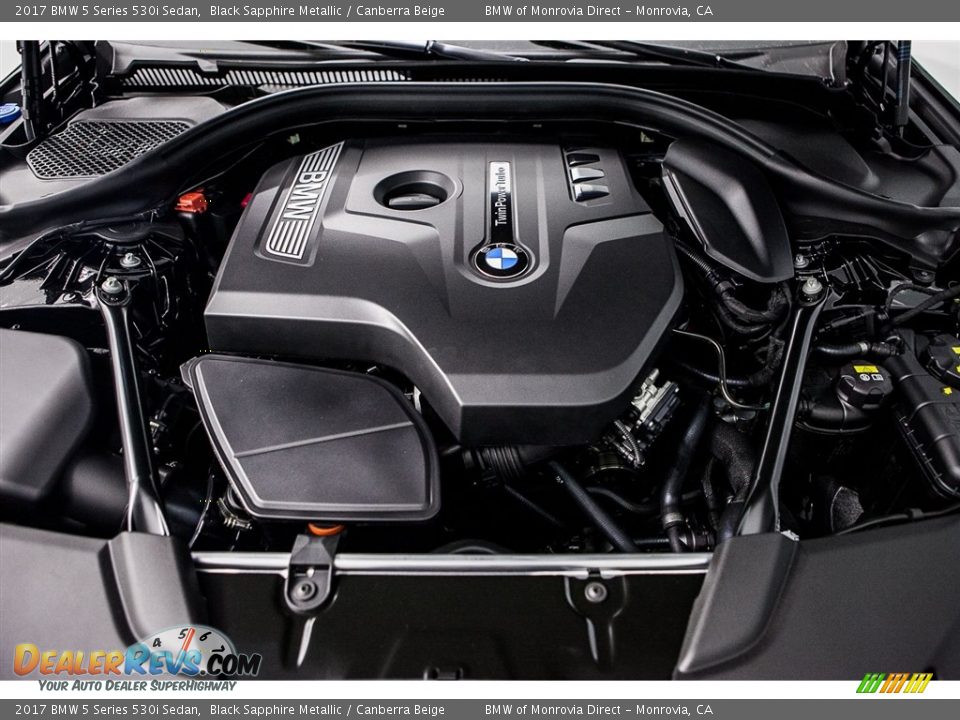 2017 BMW 5 Series 530i Sedan Black Sapphire Metallic / Canberra Beige Photo #8