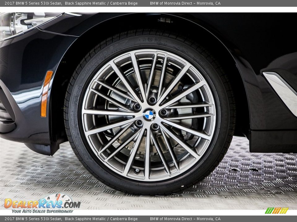 2017 BMW 5 Series 530i Sedan Black Sapphire Metallic / Canberra Beige Photo #9