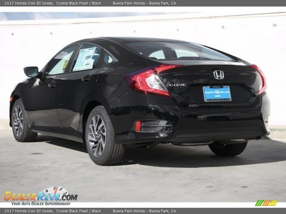 2017 Honda Civic EX Sedan Crystal Black Pearl / Black Photo #2