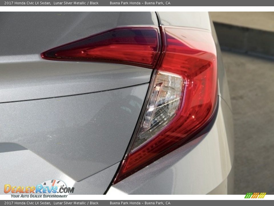 2017 Honda Civic LX Sedan Lunar Silver Metallic / Black Photo #4