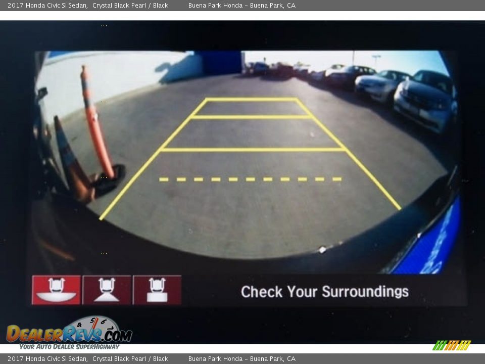 2017 Honda Civic Si Sedan Crystal Black Pearl / Black Photo #7