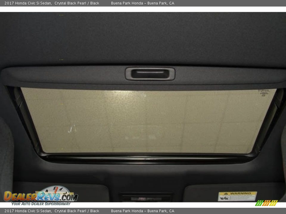 2017 Honda Civic Si Sedan Crystal Black Pearl / Black Photo #14