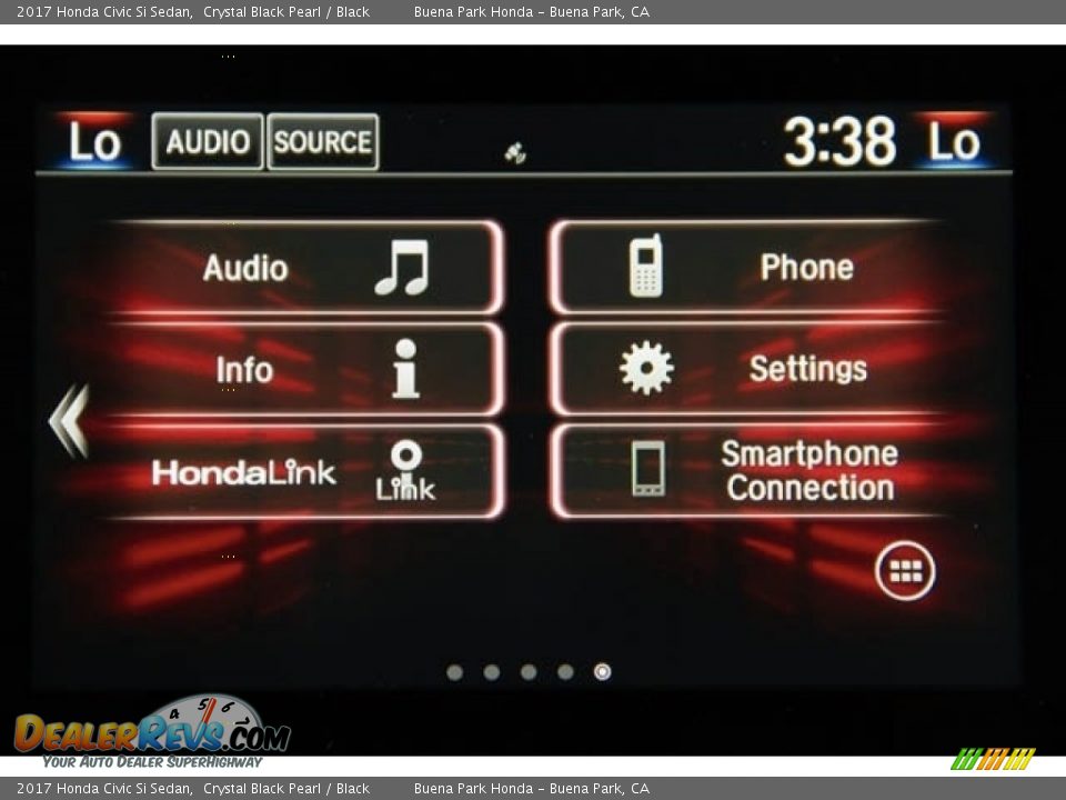 2017 Honda Civic Si Sedan Crystal Black Pearl / Black Photo #16