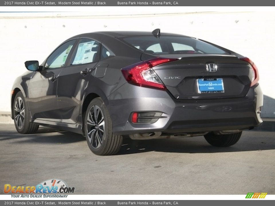 2017 Honda Civic EX-T Sedan Modern Steel Metallic / Black Photo #2