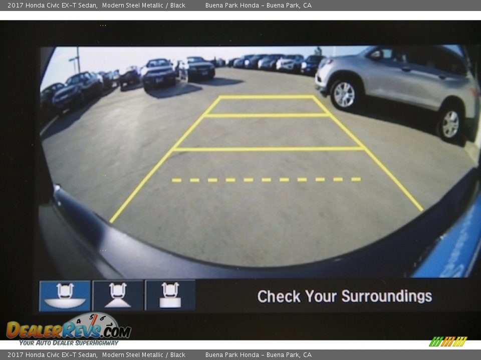 2017 Honda Civic EX-T Sedan Modern Steel Metallic / Black Photo #7