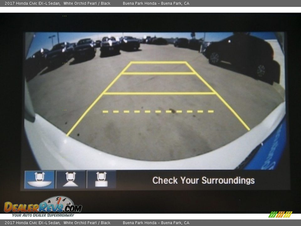 2017 Honda Civic EX-L Sedan White Orchid Pearl / Black Photo #6