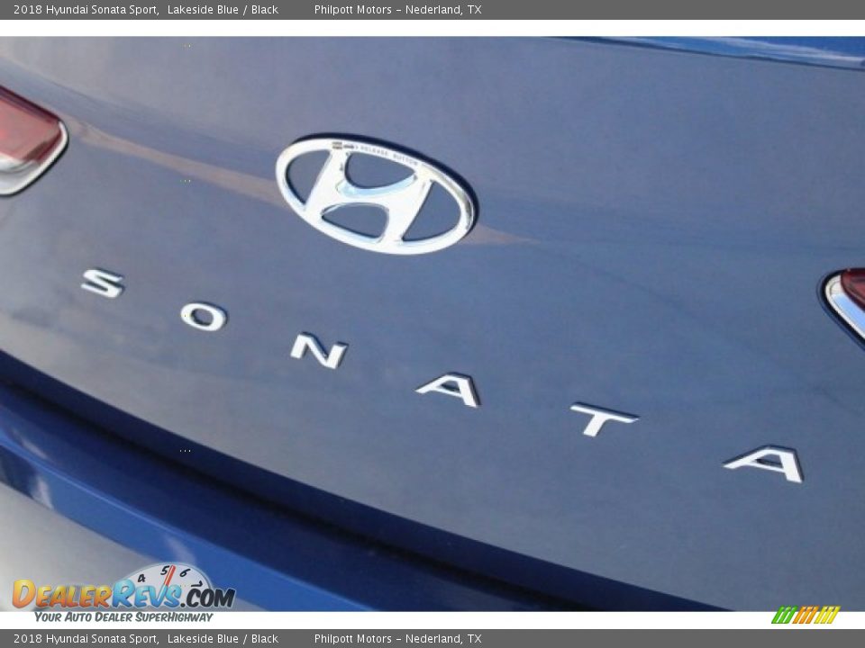 2018 Hyundai Sonata Sport Lakeside Blue / Black Photo #9