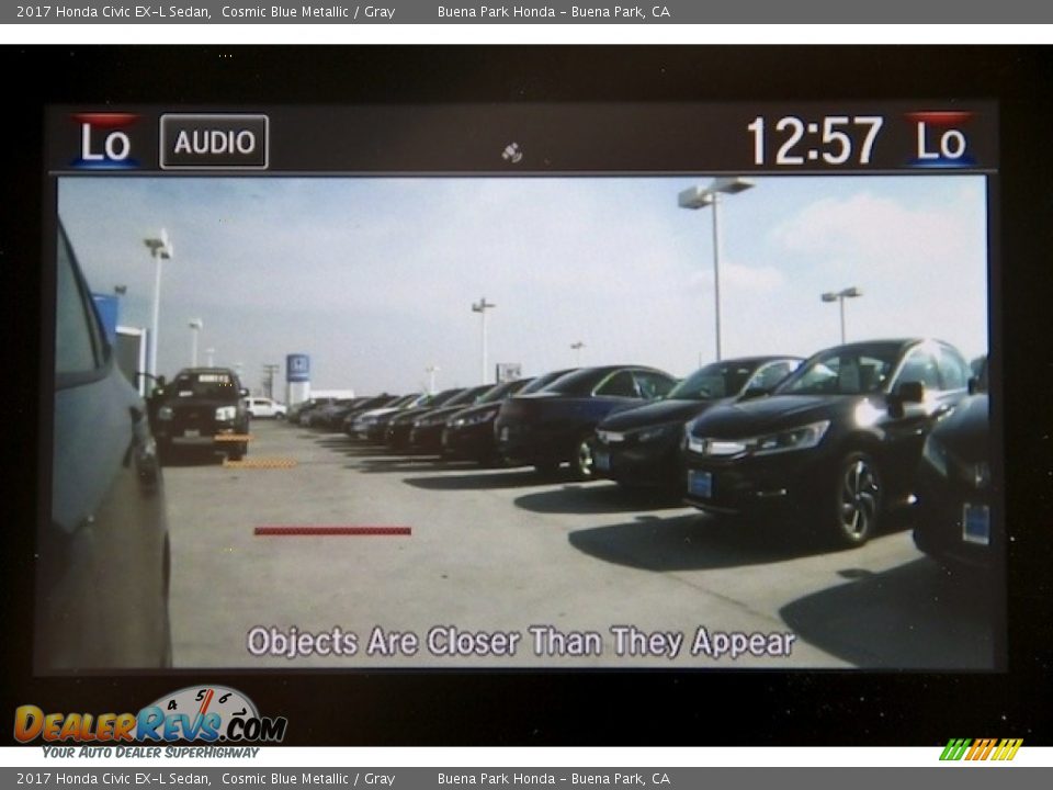 2017 Honda Civic EX-L Sedan Cosmic Blue Metallic / Gray Photo #6