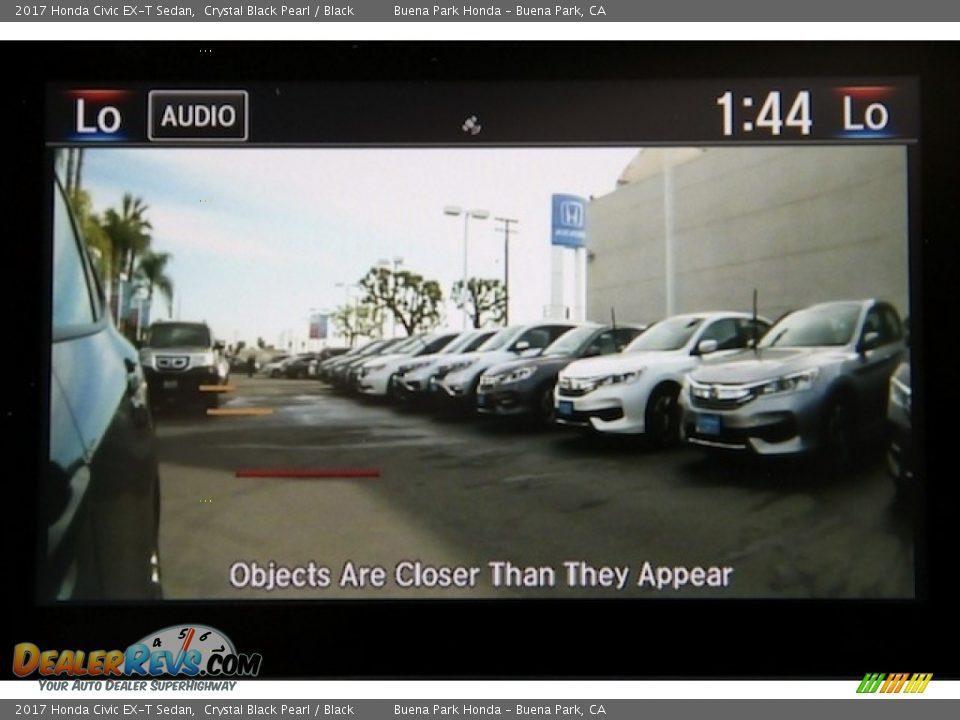 2017 Honda Civic EX-T Sedan Crystal Black Pearl / Black Photo #7